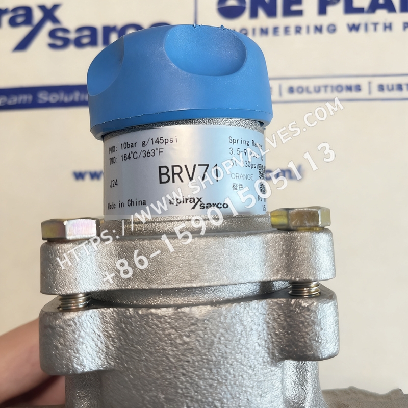 斯派莎克 Spirax Sarco 减压阀 BRV71 球墨铸铁直接作用减压阀 铭牌
