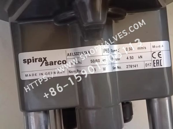 斯派莎克 Spirax Sarco AEL5电动执行器 铭牌
